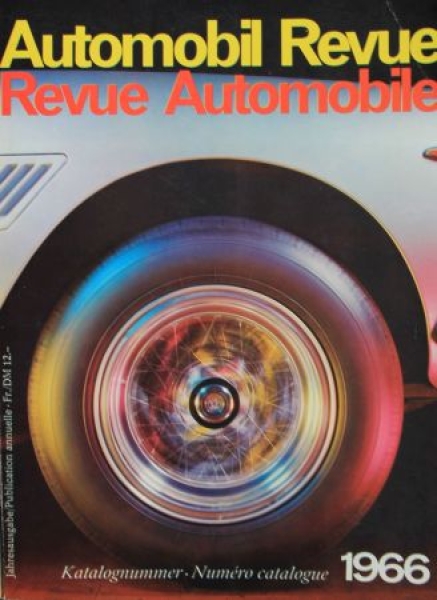 "Automobil Revue 66" Automobile-Yearbook 1966 (6965)